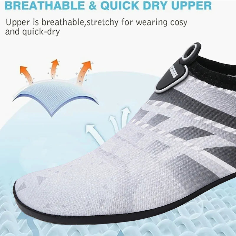 Water Sports Shoes Barefoot Quick-Dry Aqua Yoga Socks Slip-On for Men Women