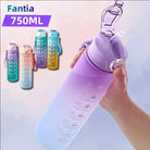 750 ml Motivaatiojuomapullo Aikamerkinnöillä